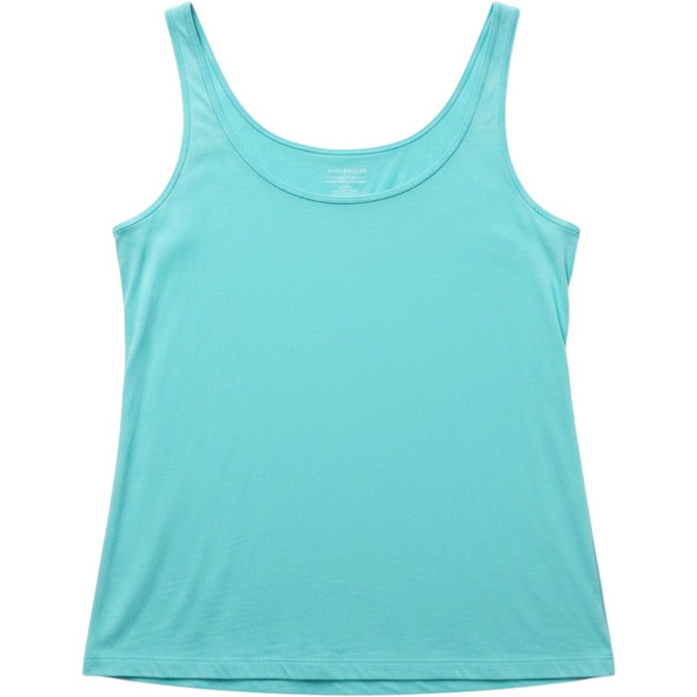 Lord & Taylor Iconic Fit Tank Top Womens 2X Turquoise Blue Scoop Neck Sleeveless - Picture 1 of 3
